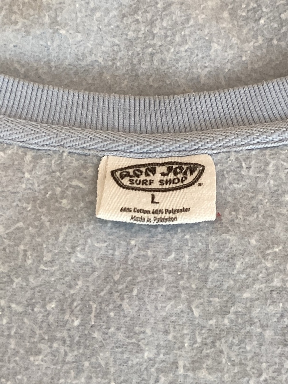 Ron Jon Surf Shop Pensacola Beach Sky Blue Sweatshirt Large Unisex Cotton/Poly - Picture 5 of 7